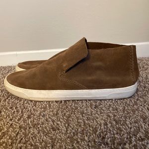 Brown suede shoes